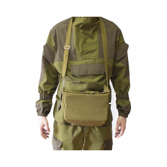 Bolso bandolera militar ruso soviético en color caqui