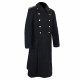 Tactical woolen long black coat