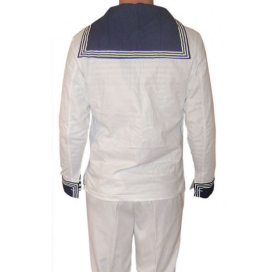 Soviet Naval Fleet Sailors jacket with collar in white color