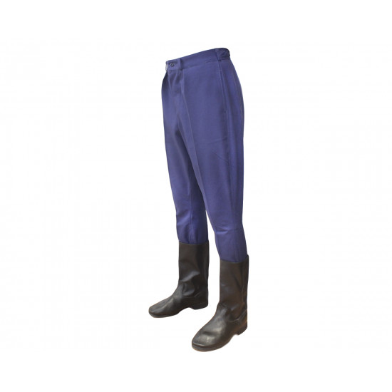 Pantalón azul NKVD de guardia fronterizo soviético / ruso pantalones de montar M35