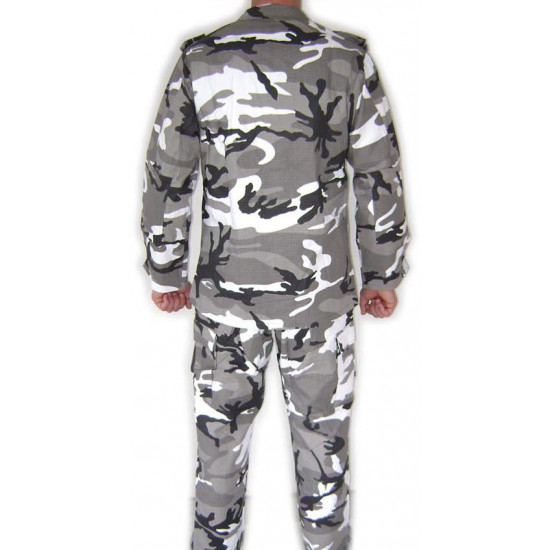 Uniforme de camuflaje BDU de verano "Arctic" Uniforme de camuflaje táctico Airsoft Rip-stop suit