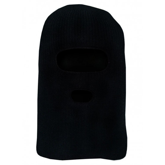 Tactical woolen Balaclava hood face mask in black color