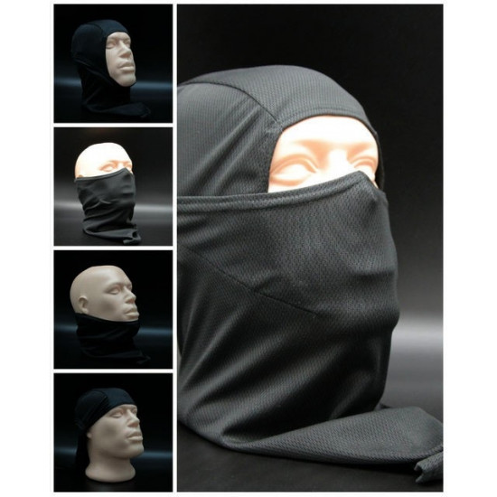 Black storm hood military Balaclava face mask