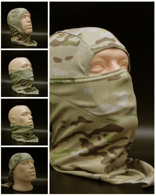 【ギフ_包装】 Balaclava Sniper Multicam新しいフェイスマスク SM - 個人装備