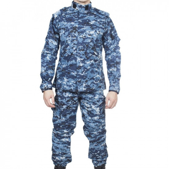 Blue Digital camo ACU Special Forces uniform BDU SM