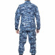 Uniforme digital azul táctico, chaqueta y pantalones Airsoft, conjunto profesional ACU para caza y pesca, traje BDU de camuflaje