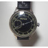 Reloj de pulsera negro ruso MOLNIYA con dorso transparente