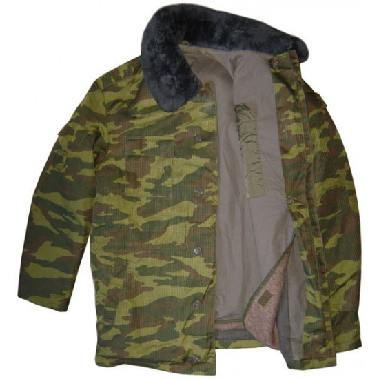 Winter Flora camo Uniform Warm Hunting jacket and trousers Rip-stop Woolen Suit