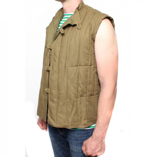 Soviet sleeveless military warm jacket