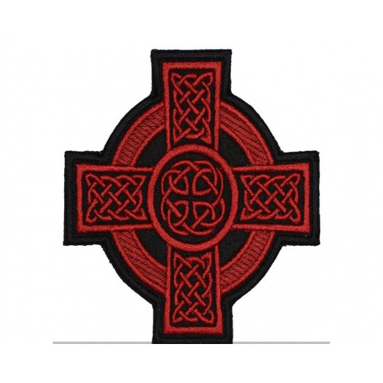 Celtic Ornament Cross Embroidered Patch