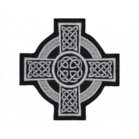 Patch brodé croix ornement celtique