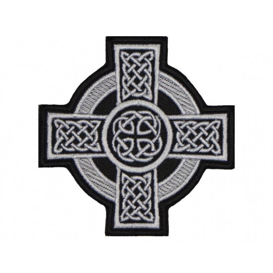 Celtic Ornament Cross Embroidered Patch