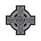 Celtic Ornament Kreuz gestickt Patch