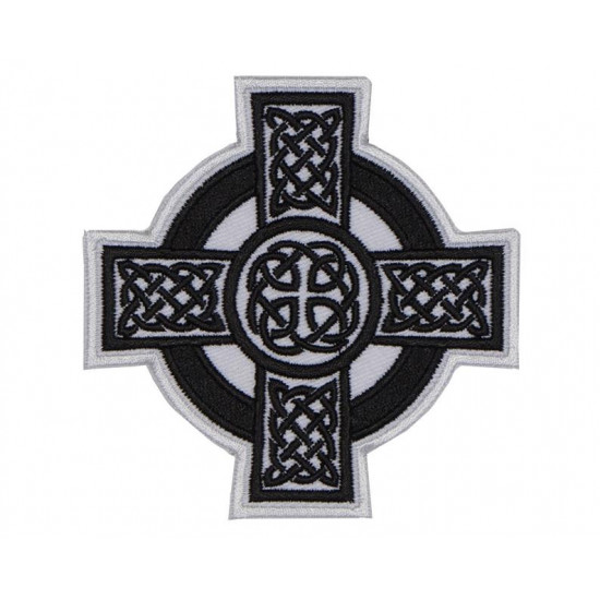 Celtic Ornament Cross Embroidered Patch