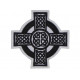Celtic Ornament Kreuz gestickt Patch