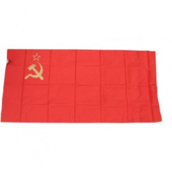 DRAPEAU soviétique avec symboles de l'URSS