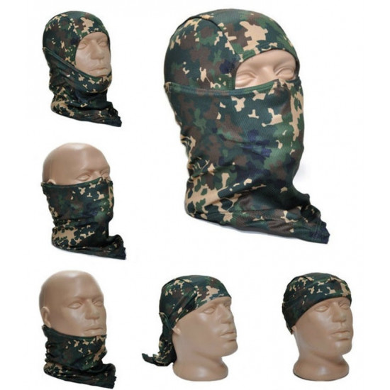 Camo Izlom hood airsoft face mask