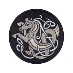 Celtic ornament machine embroidered patch #4 Celtic ornament machine embroidered patch #4