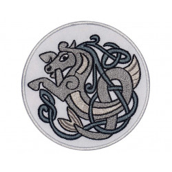Celtic ornament machine embroidered patch #4 Celtic ornament machine embroidered patch #4