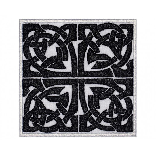 Patch brodé croix ornement celtique #5