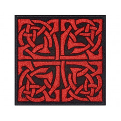 Celtic Ornament Cross Embroidered Patch #5 Celtic Ornament Cross Embroidered Patch #5
