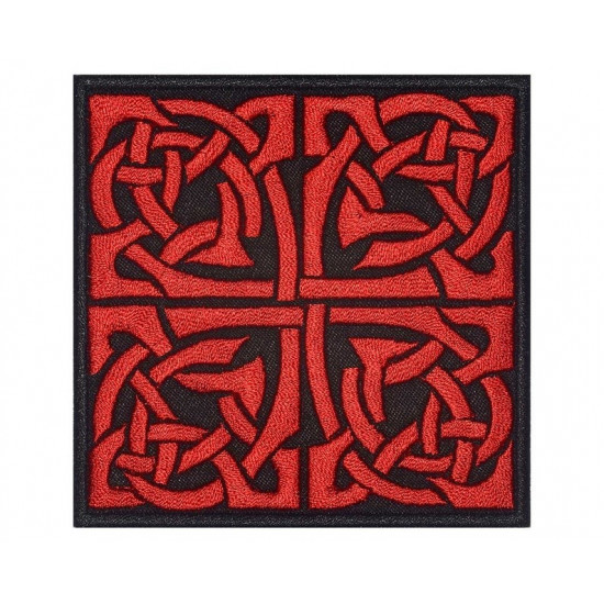 Celtic Ornament Kreuz gestickt Patch # 5