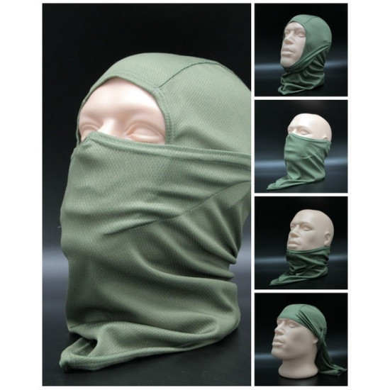 Storm hood olive tactical face mask