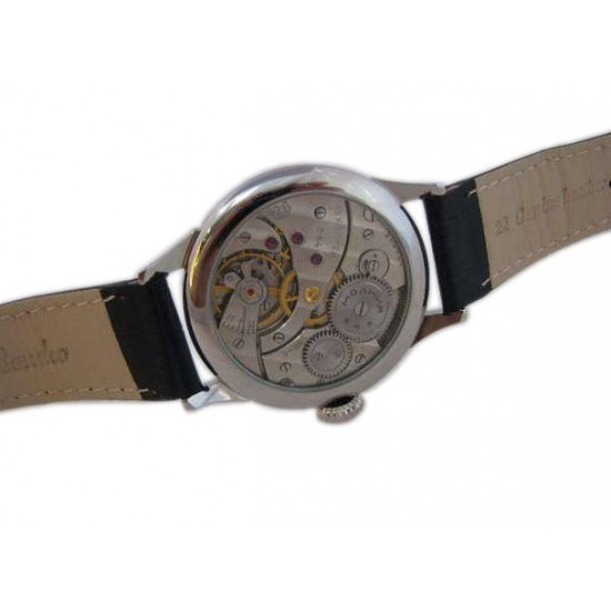 Montre mécanique russe blanche Molniya avec dos transparent