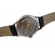   white mechanical wrist watch Molniya with Transparent back