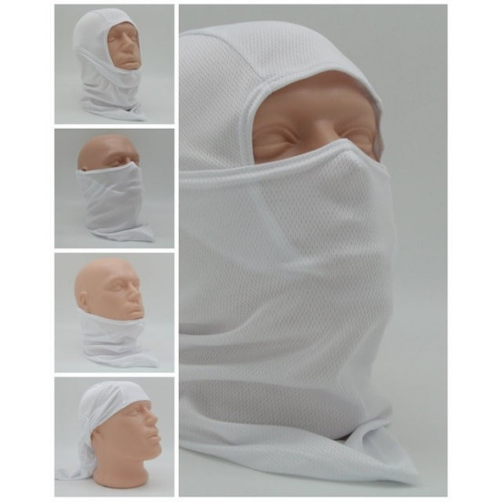 Taktische weiße Wintergesichtsmaske Balaclava