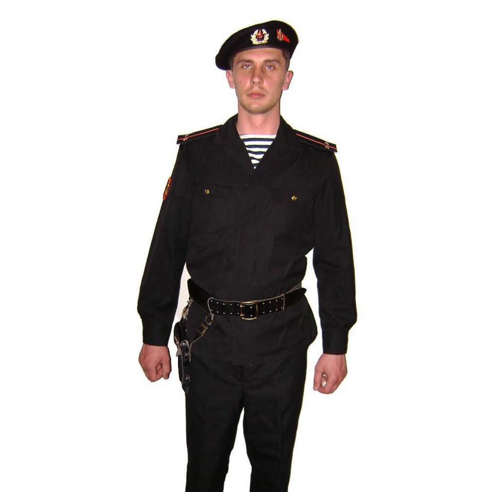 ソビエト ロシア軍海兵隊員黒軍服