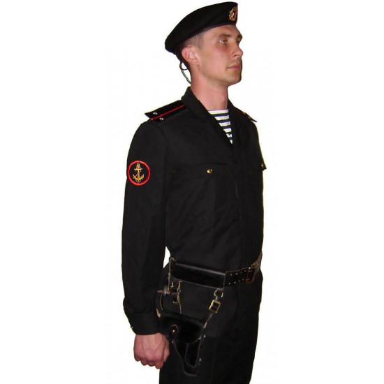 Sowjetische / russische Armee marines schwarze militäruniform