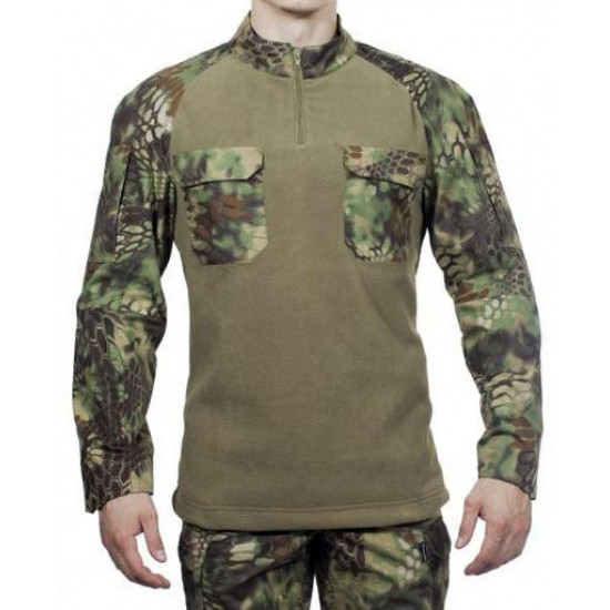 Pull tactique demi-saison MPA-11 Chemise Airsoft professionnelle Pull camo "Python forest" Mode de vie actif rip-stop wear