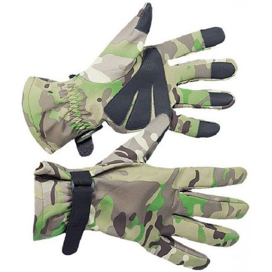   tactical softshell camouflage multicam airsoft gloves