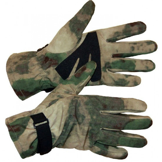 Russische taktische Softshell-Tarnmoos-Airsoft-Handschuhe