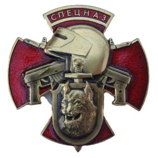 Russian Special Forces SPETSNAZ Badge SKULL in BERET badge pin 