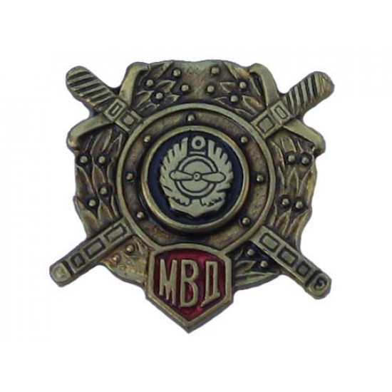 Ministère de la police automobile d`affaires intérieures mvd badge