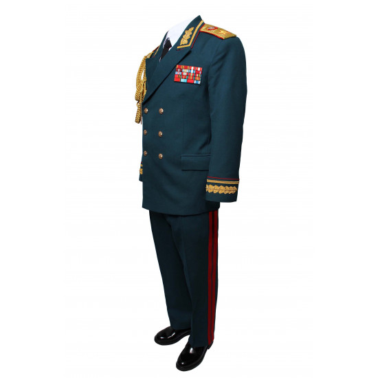 UdSSR russischer Marschall PARADE sowjetische Uniform Tunika Hosen und Visier Hut