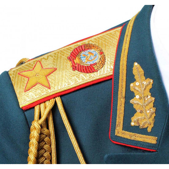 UdSSR russischer Marschall PARADE sowjetische Uniform Tunika Hosen und Visier Hut