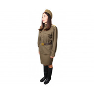 Army soviet women's military uniform with hat Pilotka   Army soviet women's military uniform with hat Pilotka