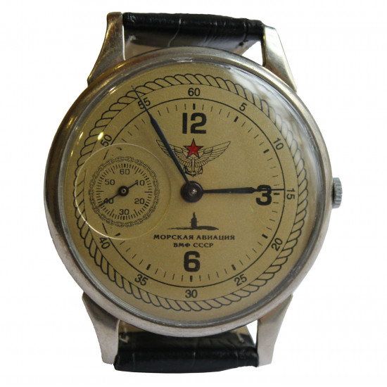 Reloj de pulsera Ruso soviético mecánico "MOLNIJA / Molnia" Naval Aviation