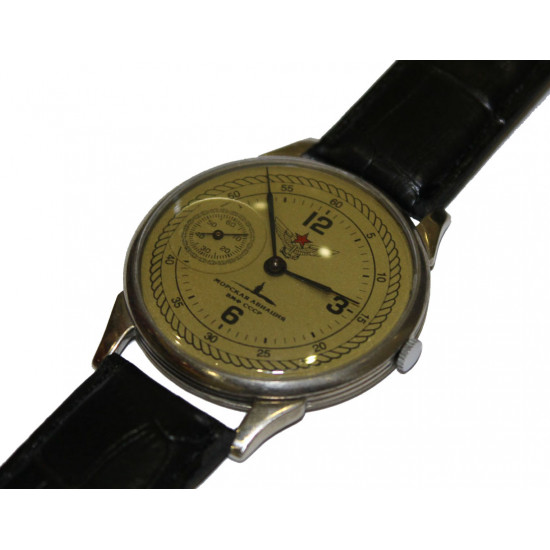 Mechanical Rare Soviet wrist watch "MOLNIJA / Molnia" Naval Aviation