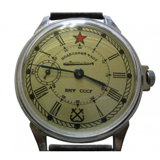 Molnija Men's Vintage Wrist watch - VMF USSR Submarine Fleet/ Soviet watch Molnia, Molniya