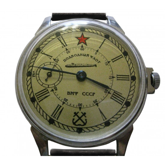 Montre-bracelet vintage Molnija - VMF USSR Submarine Fleet / montre soviétique Molnia, Molniya