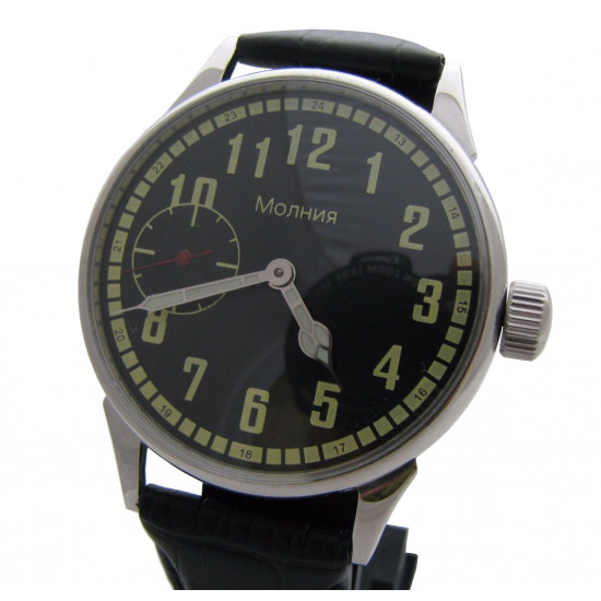 Molnija Aviator Soviet Pilot's Steel Watch