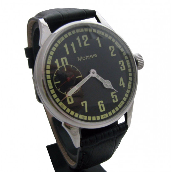 Molnija Aviator Soviet Pilot's Steel Watch 