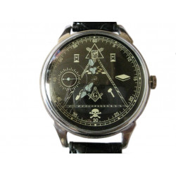 Rare   wristwatch "MOLNIJA / Molnia" with Masonic Symbols (Lightning) Rare   wristwatch "MOLNIJA / Molnia" with Masonic Symbols (Lightning)