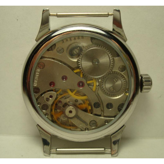 USSR Avition Red Army Mechanical wristwatch Molnija with transparent back USSR Avition Red Army Mechanical wristwatch Molnija with transparent back