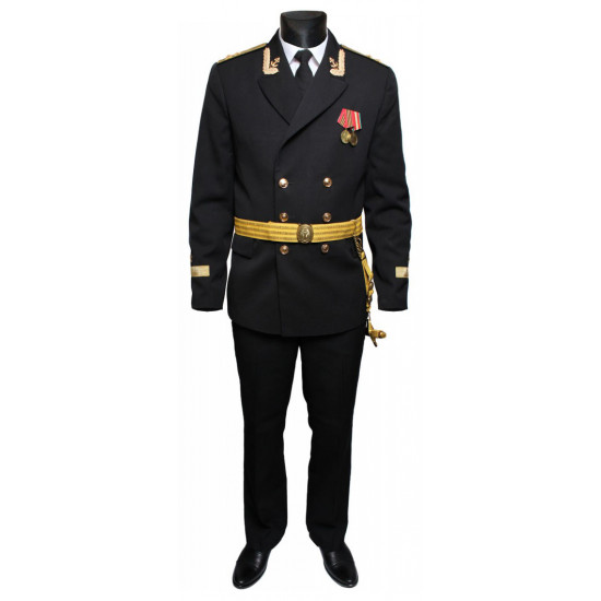 Soviétique / nègre uniforme de manœuvres naval russe