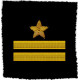 Flotte soviétique, russe naval, marine de l`urss, 2 pièce d`épaule d`officiers